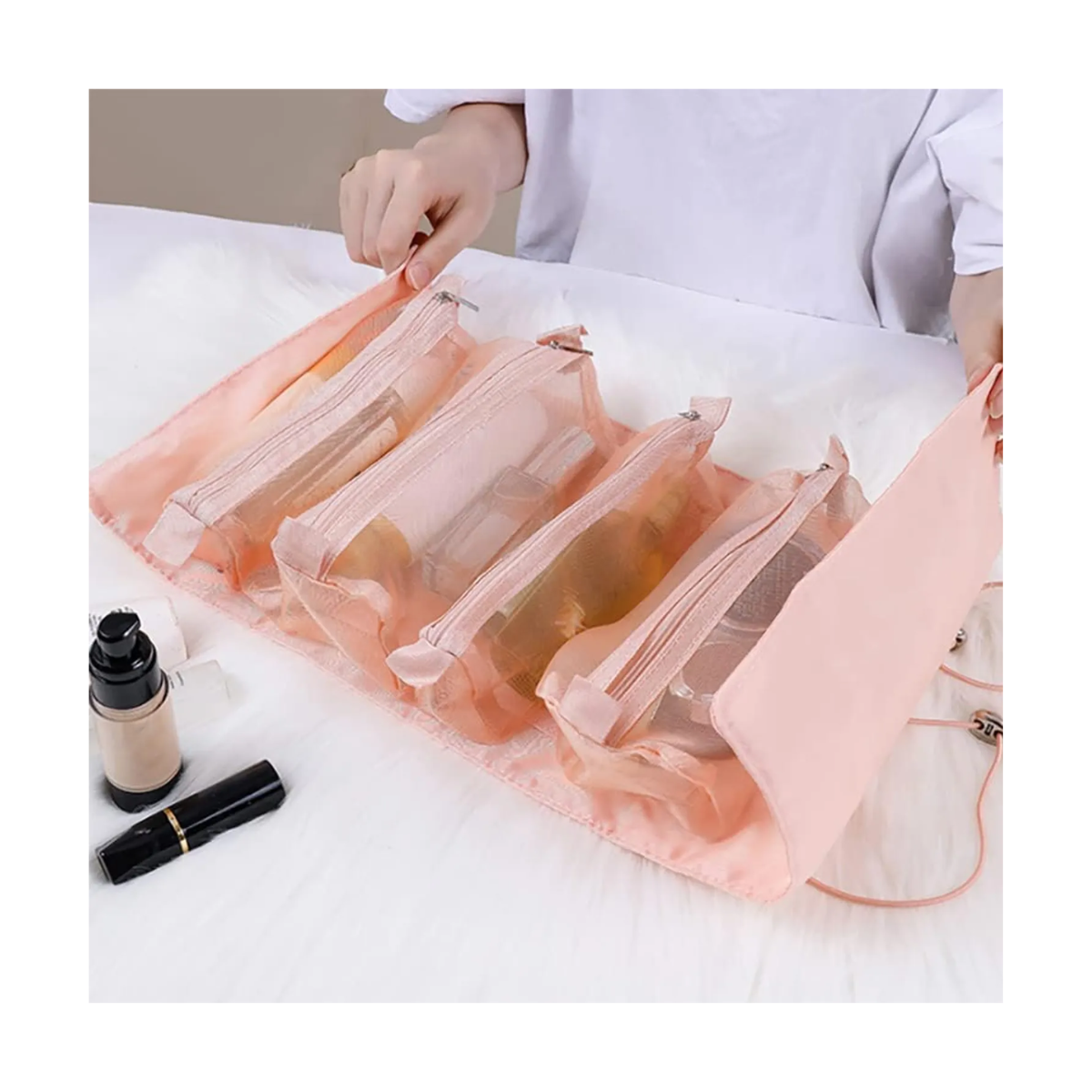 Miniatura 2 de Cosmetiquera desenrrollable viajera